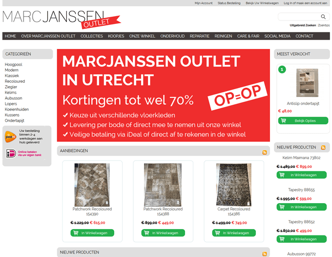 zuiden Onrechtvaardig Praktisch MARCJANSSEN outlet• Succesvol online met isadesign.nl (TIP) 0416-880440